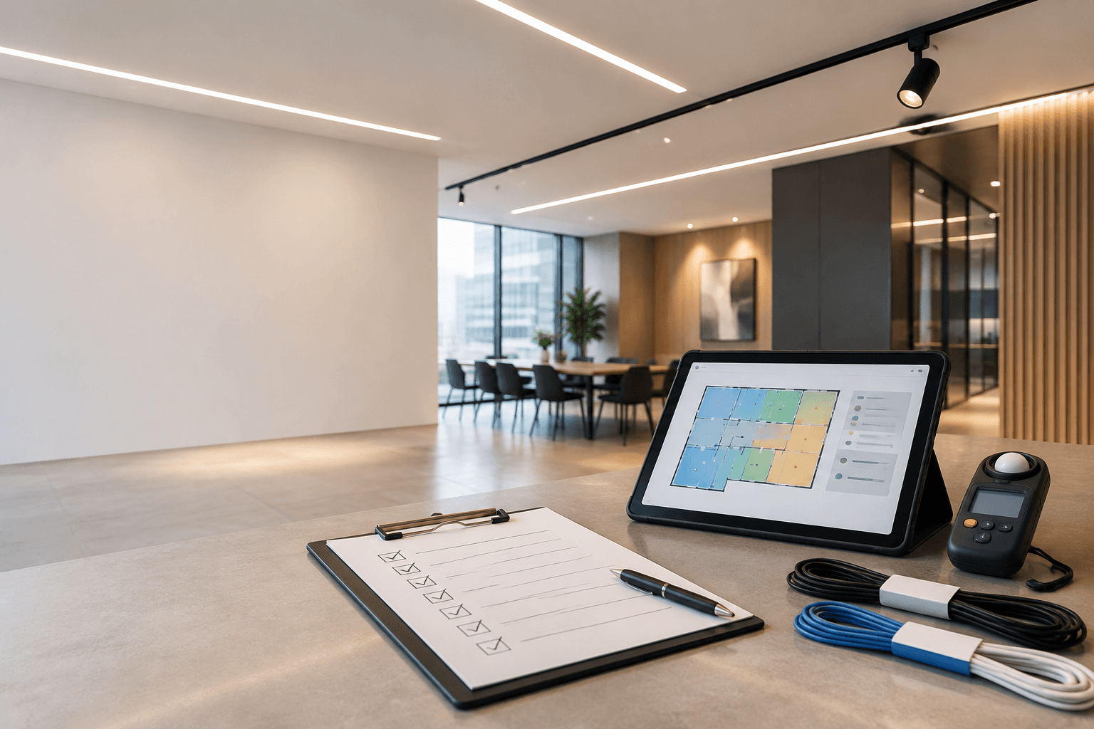 Commercial LED Lighting Commissioning Checklist: What to Test Before Handover