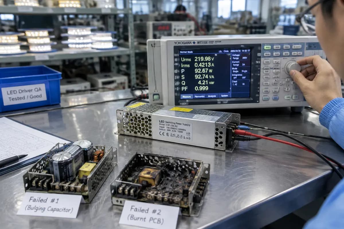 LED Driver Early Failure: 3 Reasons Cheap Drivers Die in Months (Buyer Checklist)