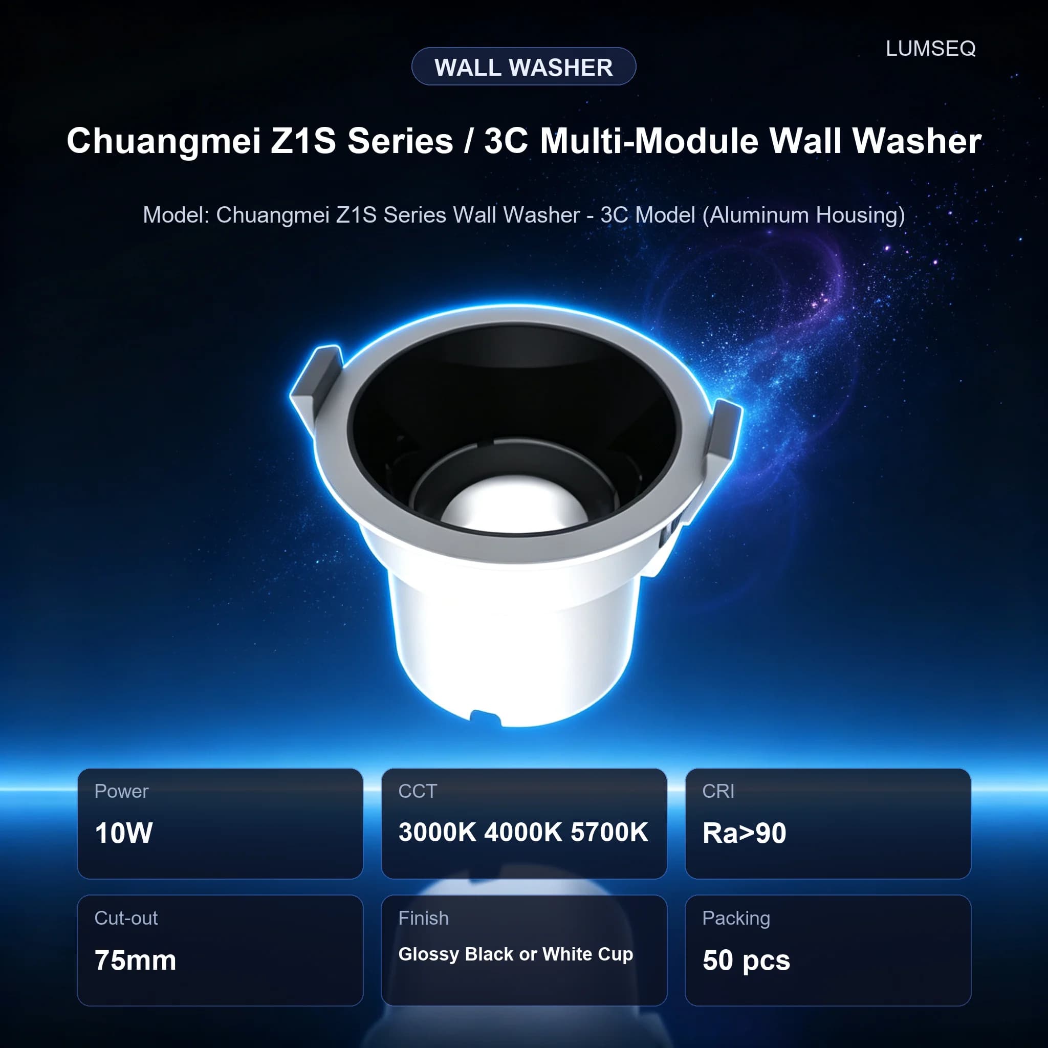 Chuangmei Z1S 3C Multi-Module Wall Washer 10W, product code LS0204