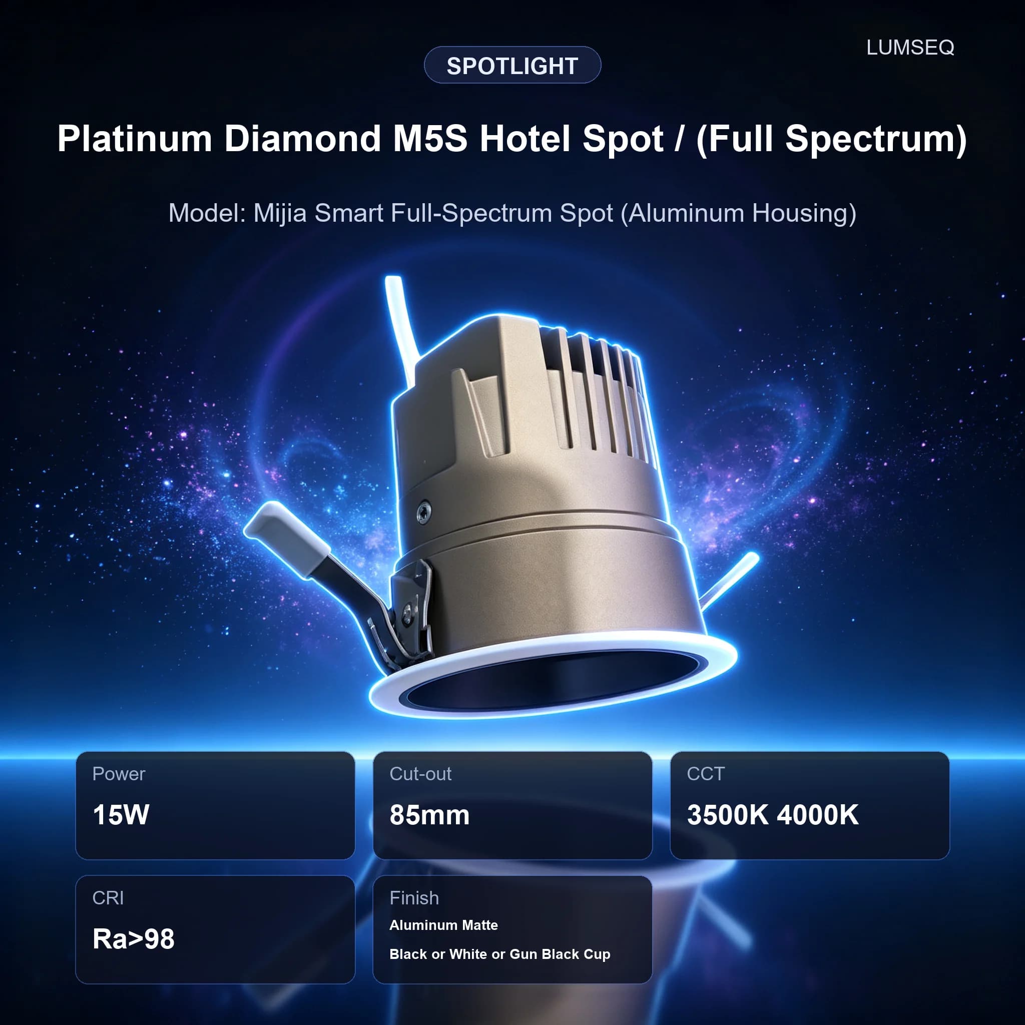 Platinum Diamond M5S Hotel Spot 15W, product code LS0217