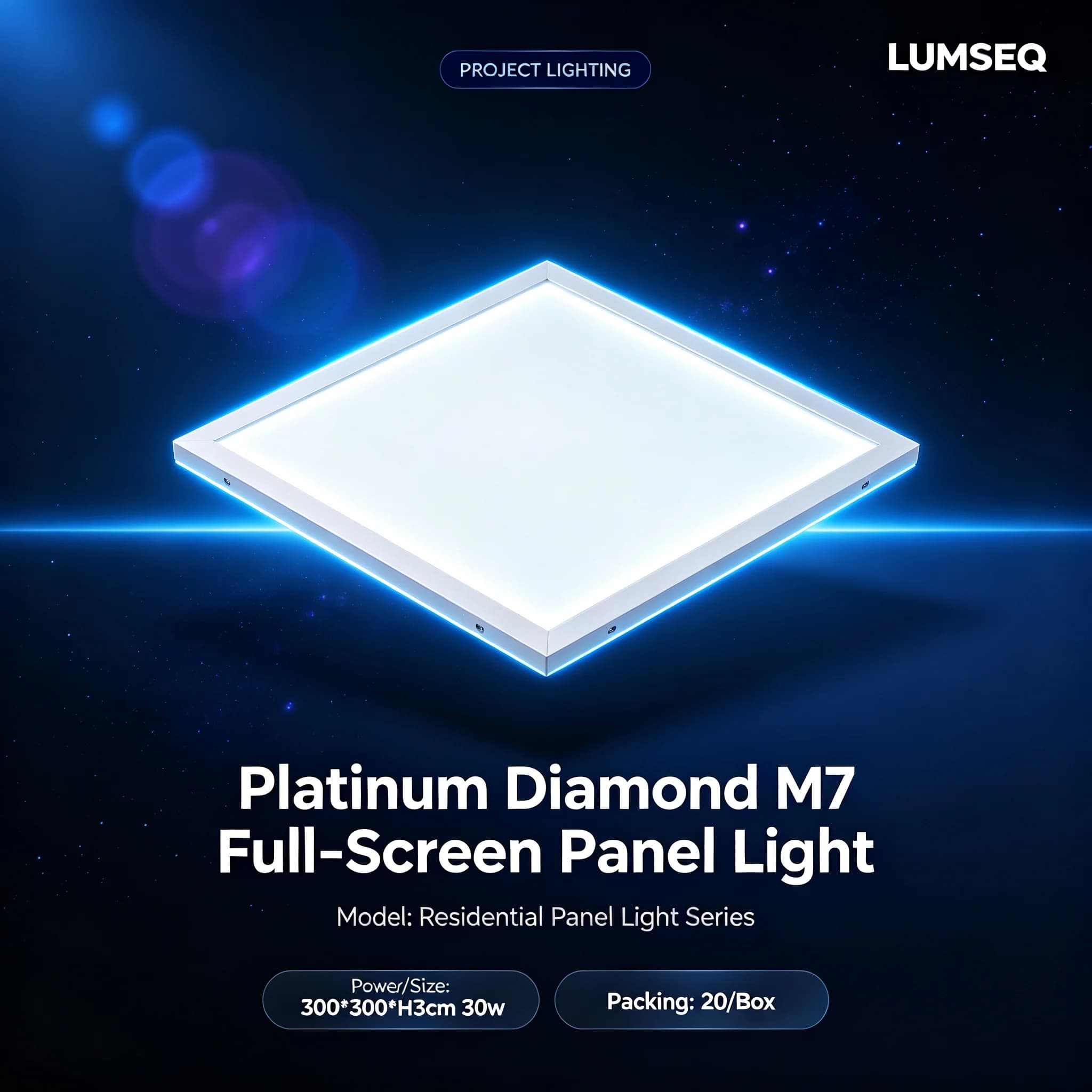 Platinum Diamond M7 Full-Screen Panel Light 30W, product code LS0226