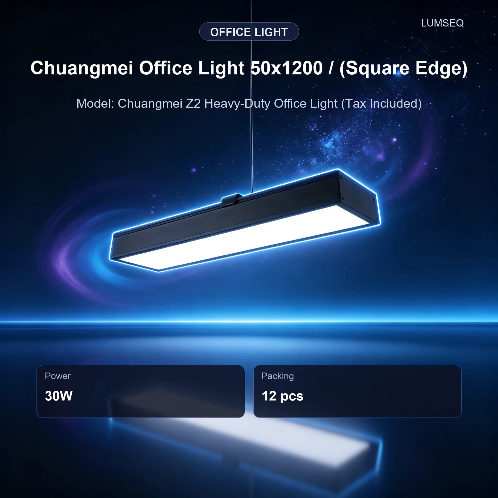 Chuangmei Office Light 50×1200 30W, product code LS0240