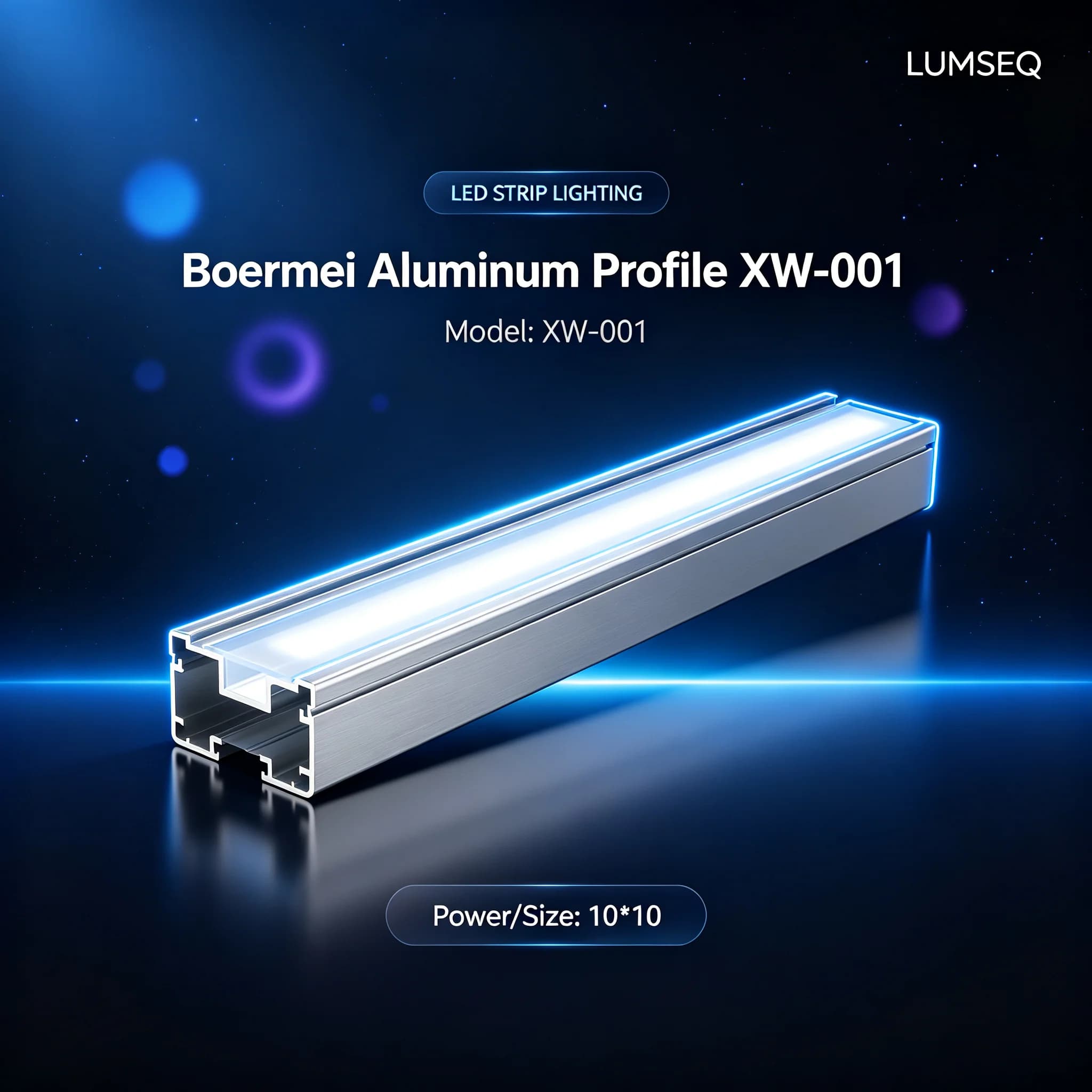Boermei Aluminum Profile XW-001, product code LS0361