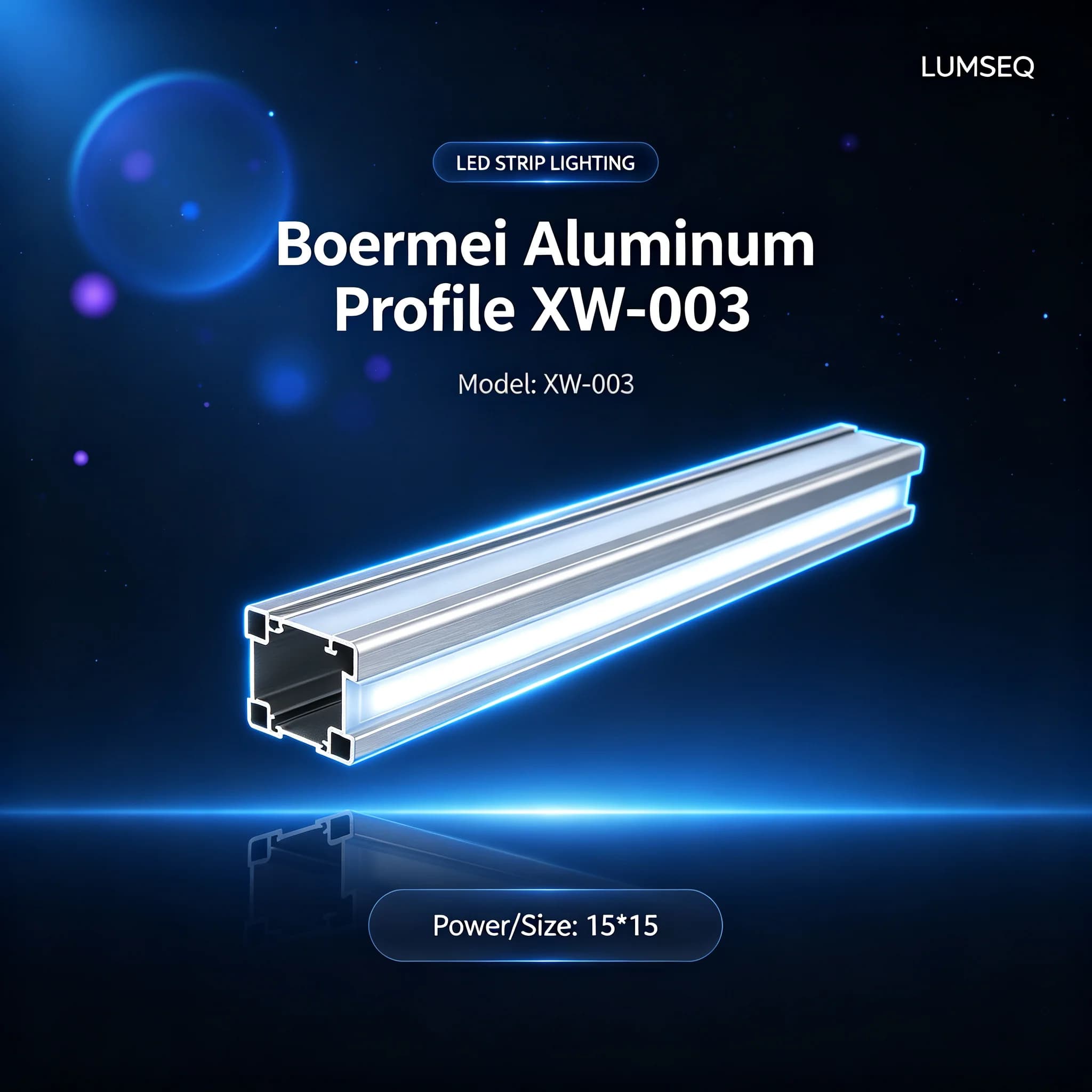 Boermei Aluminum Profile XW-003, product code LS0365