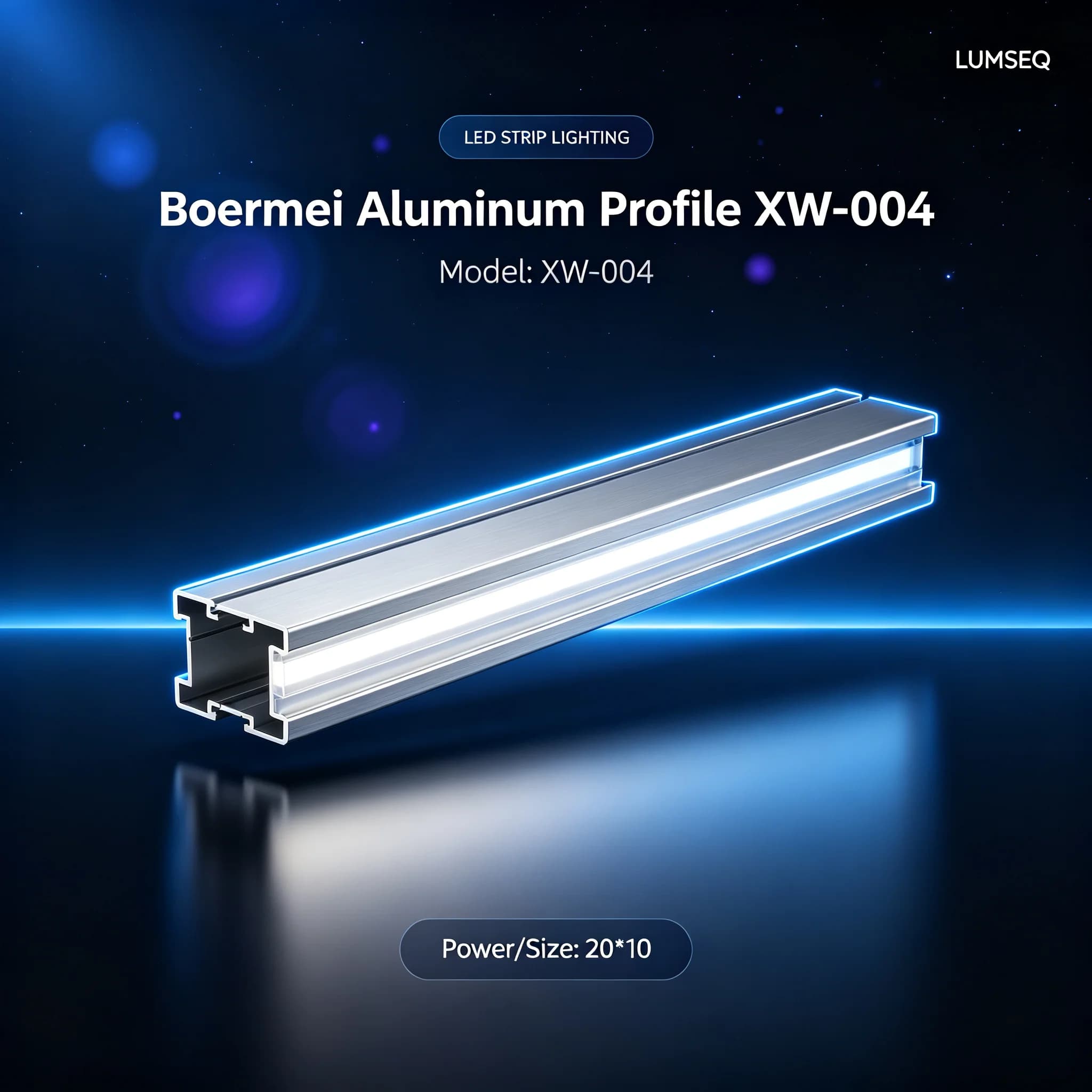 Boermei Aluminum Profile XW-004, product code LS0367