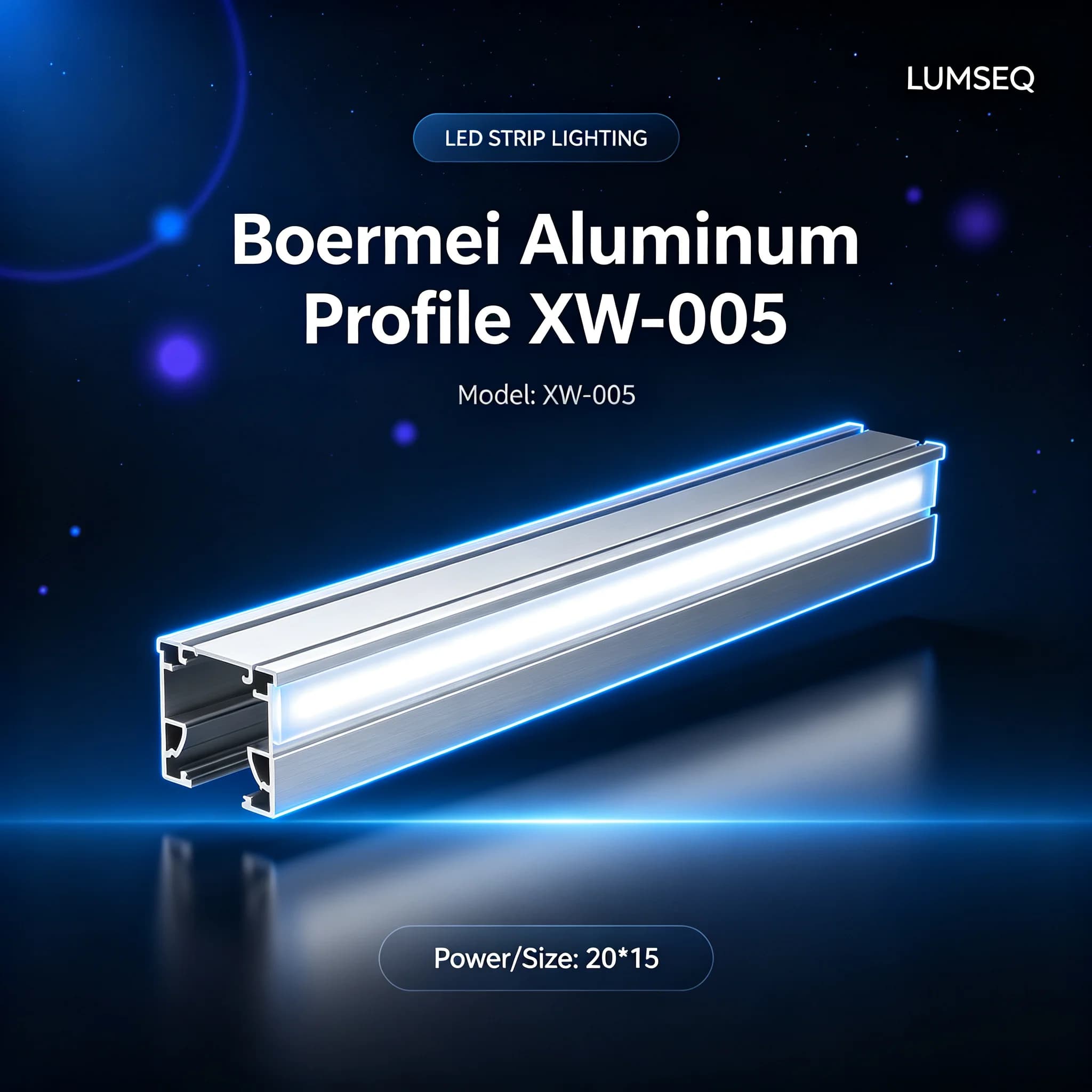 Boermei Aluminum Profile XW-005, product code LS0369